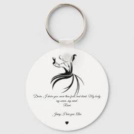Rumi Valentine Love you poetry Keychain キーホルダー