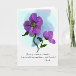 Rumi Water Color Greetingという単語を上げる カード