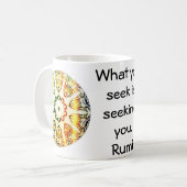 Rumi Wisdom Attractionの引用 コーヒーマグカップ (正面左)