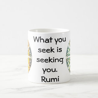 Rumi Wisdom Attractionの引用 コーヒーマグカップ