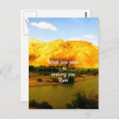 Rumi Wisdom Attractionの引用 ポストカード (正面/裏面)