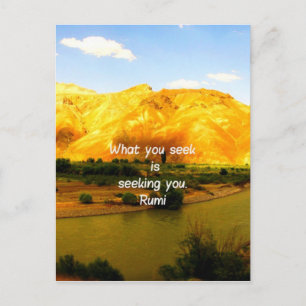 Rumi Wisdom Attractionの引用 ポストカード