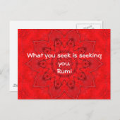 Rumi Wisdom Attractionの引用 ポストカード (正面/裏面)