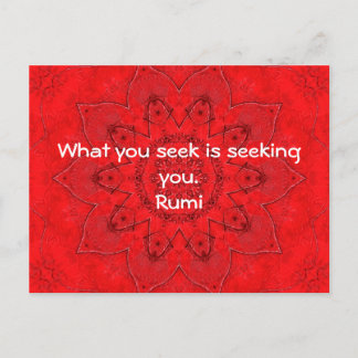 Rumi Wisdom Attractionの引用 ポストカード