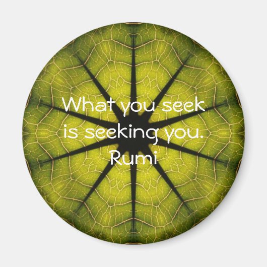 Rumi Wisdom Attractionの引用 マグネット (正面)