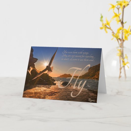 Rumi Youは翼生まれを持っていた カード (黄色い花)