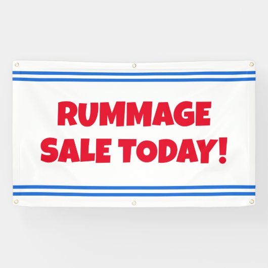 Rummage Sale Todayバナー 横断幕 (横)