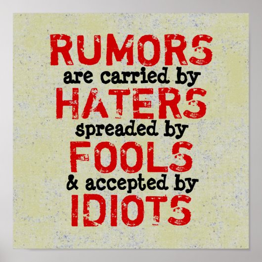 RUMORS ~ 12X12 ポスター (正面)