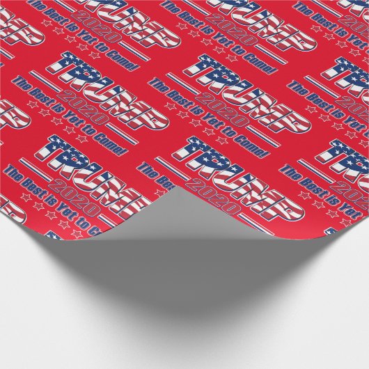 rump 2020まだ最高のまだ次の段階に達来しない ラッピングペーパー (角)