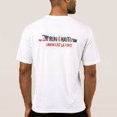 Run4Haitiの連続したワイシャツ Tシャツ (裏面)