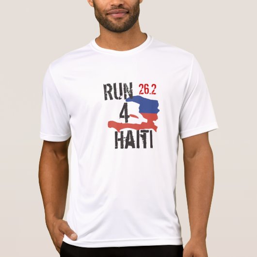 Run4Haitiの連続したワイシャツ Tシャツ (正面)