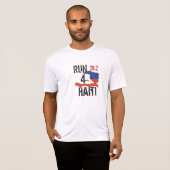 Run4Haitiの連続したワイシャツ Tシャツ (正面フル)