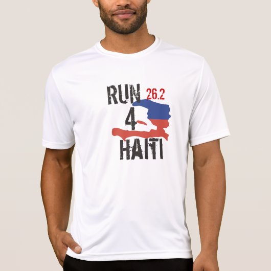 Run4Haitiの連続したワイシャツ Tシャツ (正面)