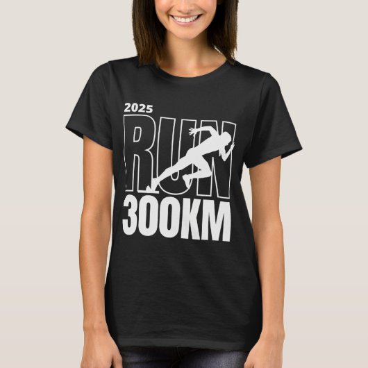 RUN 300KM クラシックTシャツ Tシャツ (正面)