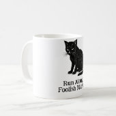 Run Along, Foolish Mortal tee コーヒーマグカップ (正面左)