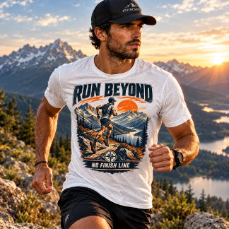 RUN BEYOND - フィニッシュラインのないランニングTシャツ Tシャツ