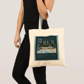Run Cinematic Canvas Tote Bag トートバッグ (正面(商品))