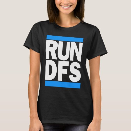 Run DFS Daily Fantasy Sports Graphic Duel Of The F Tシャツ (正面)