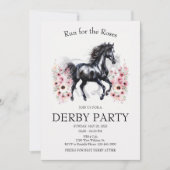 Run for the Roses Derby Party Invitation Elegant H 招待状 (正面)