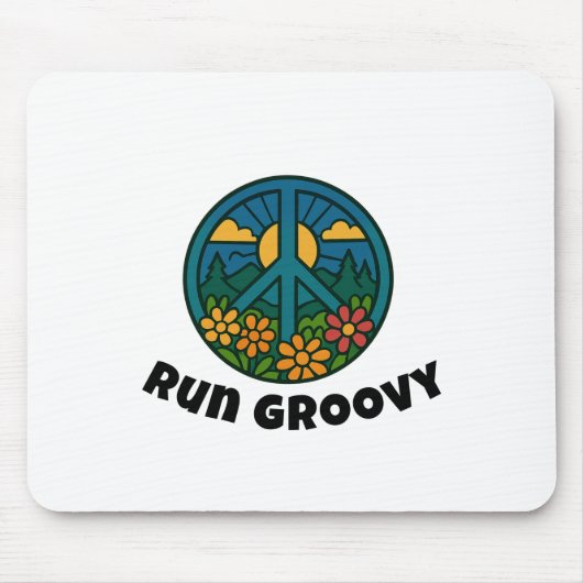 Run Groovy マウスパッド (正面)