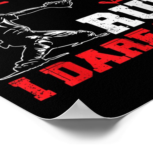 Run I Dare You Funny Baseball Catcher Baseball Pla ポスター (角)