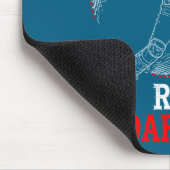 Run I Dare You Funny Baseball Catcher Graphic Play マウスパッド (コーナー)