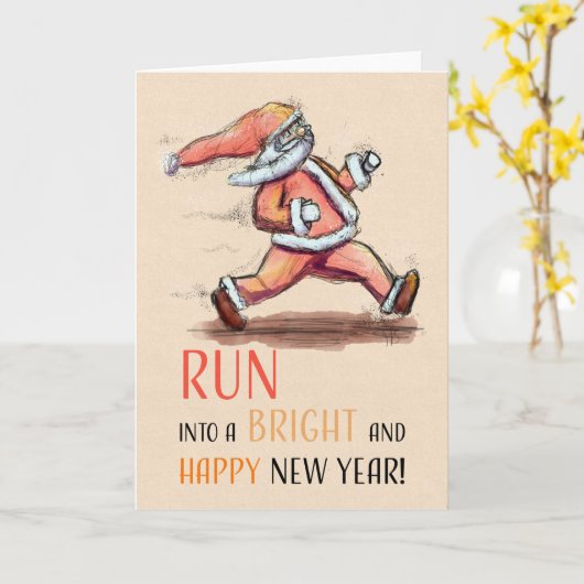 Run into a new year! カード (黄色い花)
