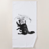 Run Into The Moment ビーチタオル (正面)