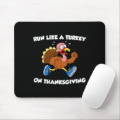 Run Like A Turkey On Thanksgiving Funny Trot  マウスパッド (マウス)