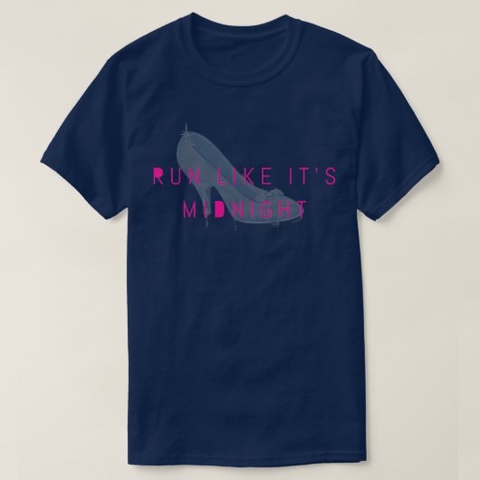 Run Like Its Midnight Princess Athletic Runner  Tシャツ (デザイン正面)