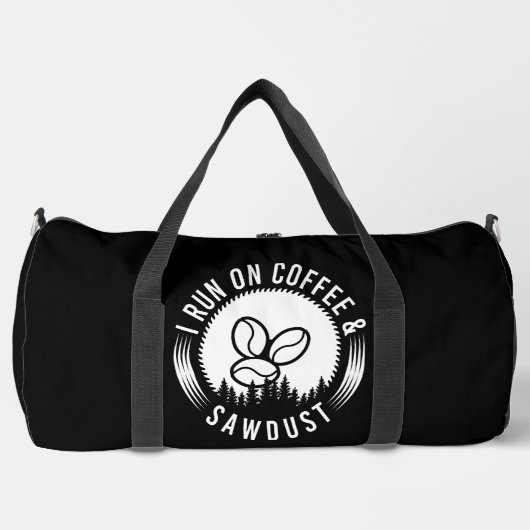 Run On Coffee Sawdust  ダッフルバッグ (正面)