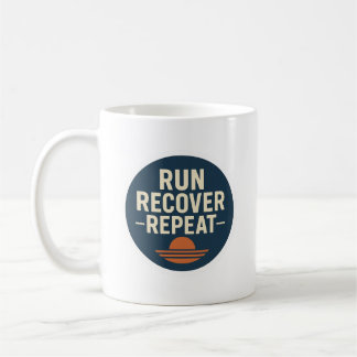 Run. Recover. Repeat. – Running Lifestyle Mug コーヒーマグカップ