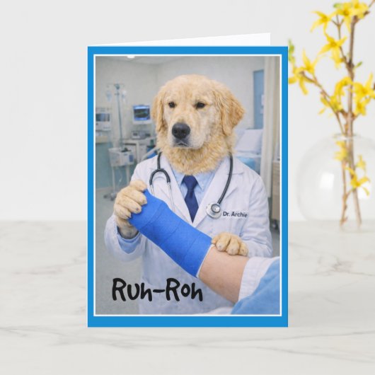 Run-Roh Accident  Get Well Card CB-1 カード (黄色い花)