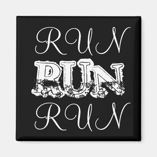 RUN Runners Running マグネット (正面)