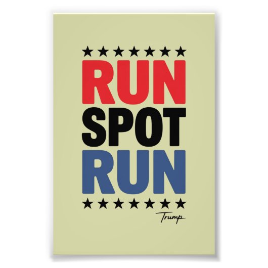 Run Spot Run トランプ 2024 フォトプリント (正面)