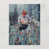 Run! The Denist is Coming A Surreal Collage Retro  ポストカード (正面)