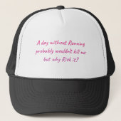 Run with a sense of humor キャップ (正面)