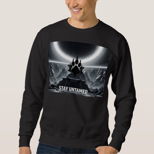 Run Your Own Path – Lone Wolf Motivation Shirt スウェットシャツ (正面)