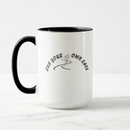 Run Your Own Race Motivational Quote Mug | Inspira マグカップ