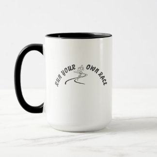 Run Your Own Race Motivational Quote Mug | Inspira マグカップ