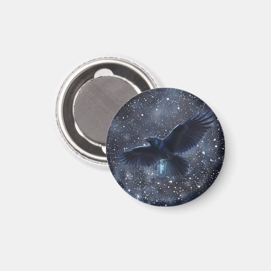 Runa Fehu y el Cuervo de Odín マグネット (正面/裏面)