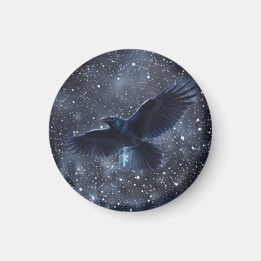 Runa Fehu y el Cuervo de Odín マグネット (正面)