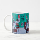 Runaround Sue Painting by Alfred Fox コーヒーマグカップ (左)