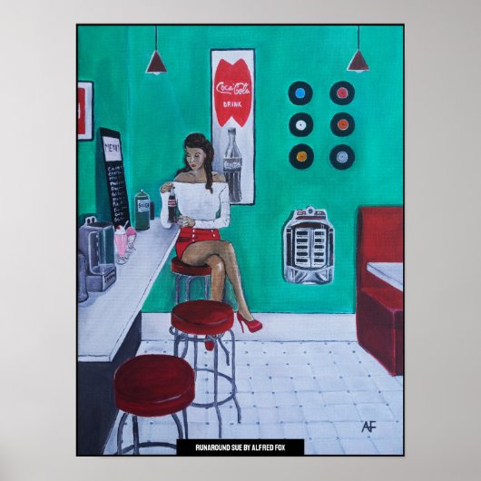 Runaround Sue Painting by Alfred Fox ポスター (正面)