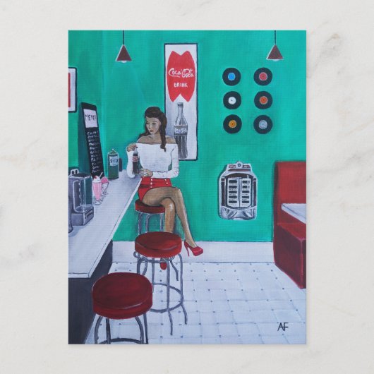 Runaround Sue Painting by Alfred Fox ポストカード (正面)