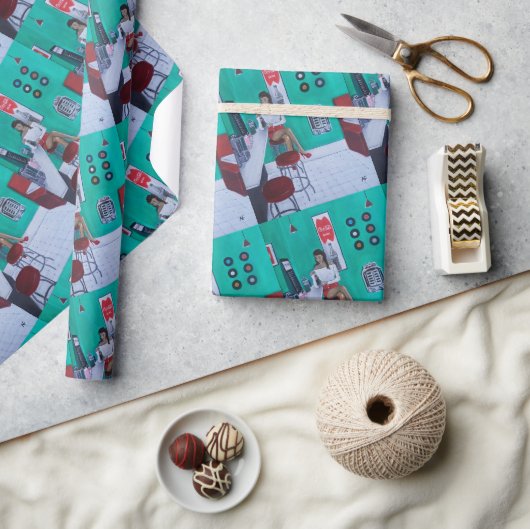 Runaround Sue Painting by Alfred Fox ラッピングペーパー (クラフト)