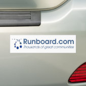 Runboard.comのバンパーステッカー バンパーステッカー (車上)