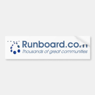 Runboard.comのバンパーステッカー バンパーステッカー
