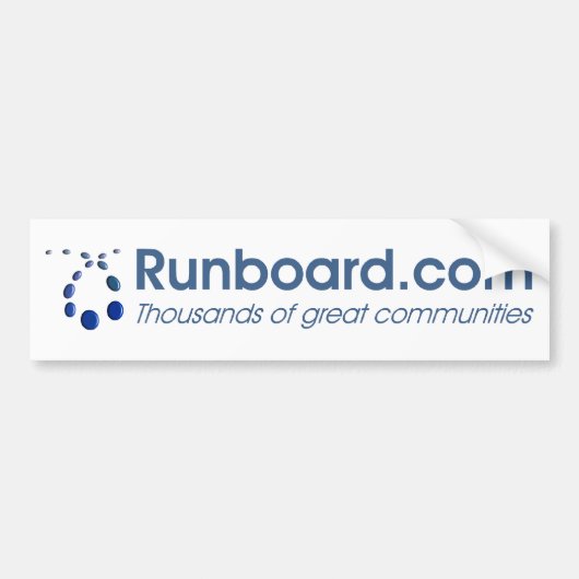 Runboard.comのバンパーステッカー バンパーステッカー (正面)