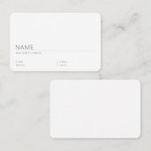 Runde Visitenkarte Selbst Gestalten - Vorlage 名刺 (正面/裏面)